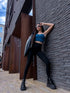Slimming leggings with underwire 3286 - BLACK